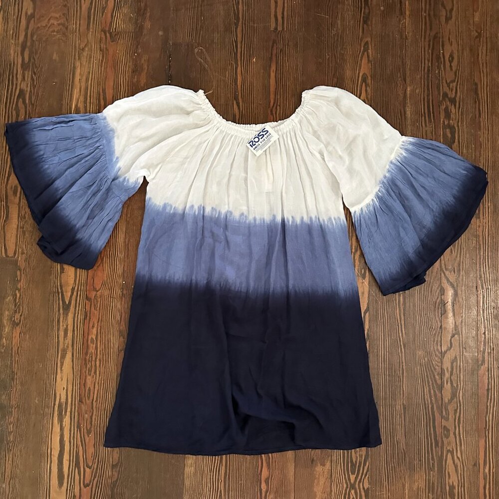 Seven Islands Hombre Convertible Casual Short Dress Swim Cover Up 100% Rayon